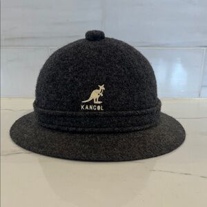 Kangol Wool Casual Cap Charcoal Grouser Tweed